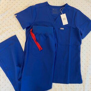 Figs scrubs women winning blue S